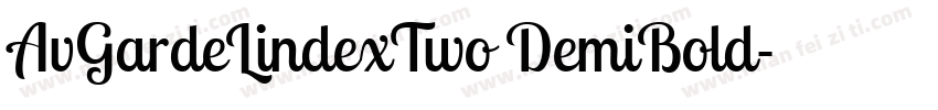 AvGardeLindexTwo DemiBold字体转换